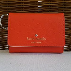 NWOT Kate Spade Orange Darla Wallet